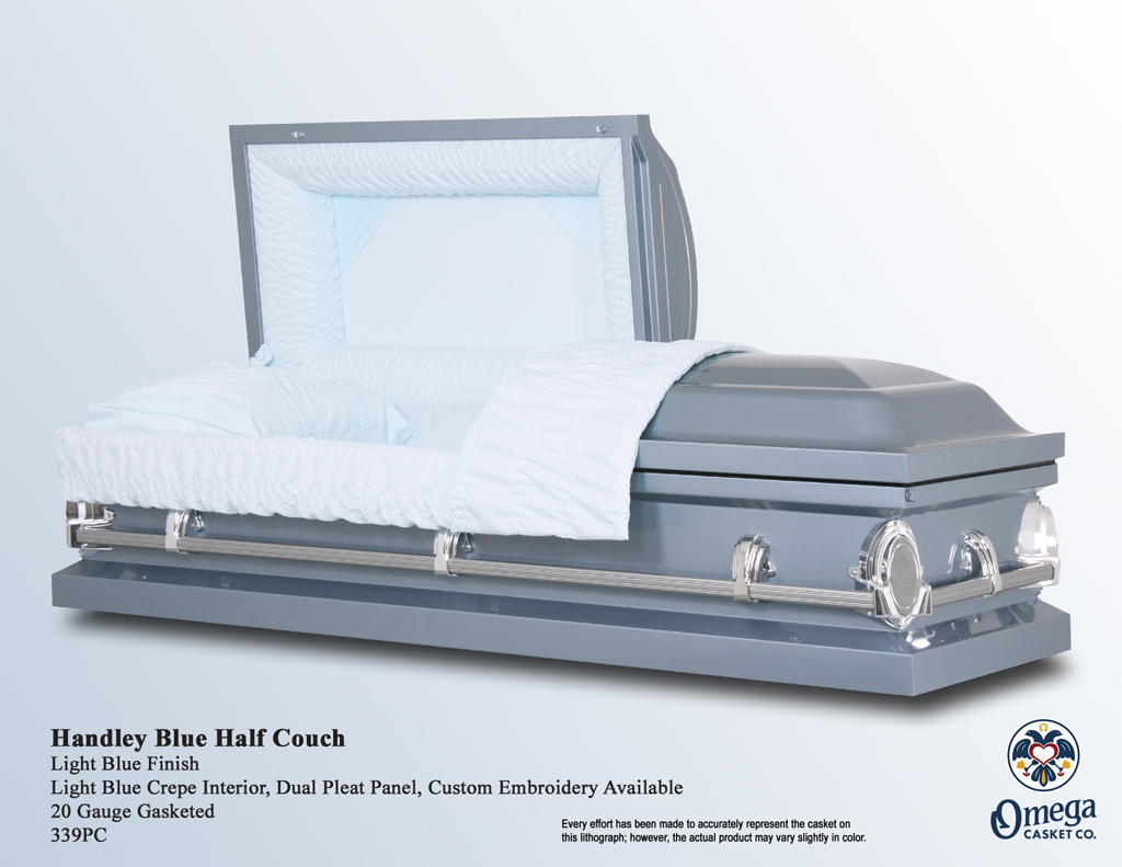 Handley Blue Half Couch